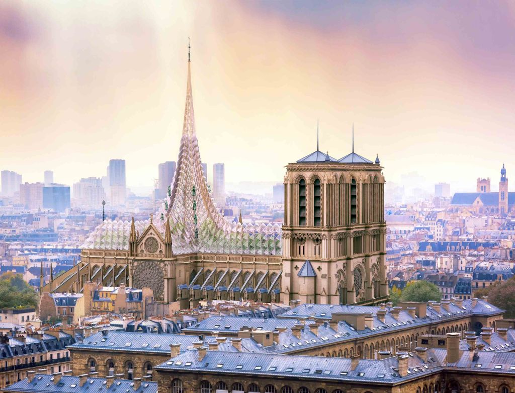 Architect unveils striking proposal for ‘green’ Notre Dame
